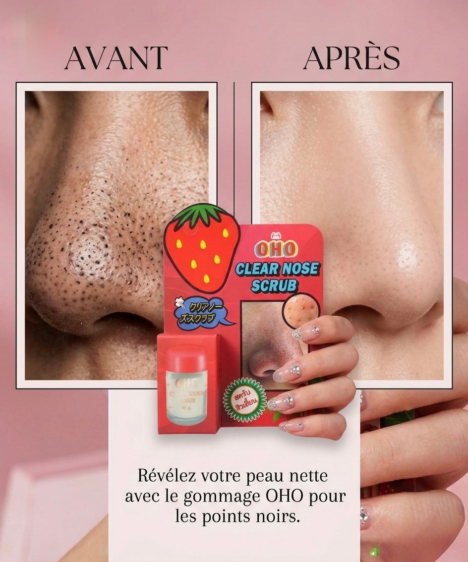 ✨ OHO Clear Nose Scrub – Élimine les points noirs