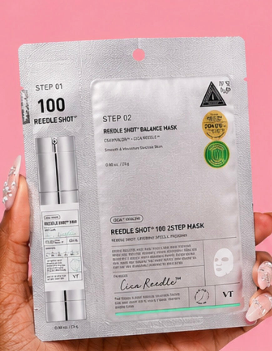 VT Reedle Shot 100 – Masque 2 Étapes Lissant & Repulpant
