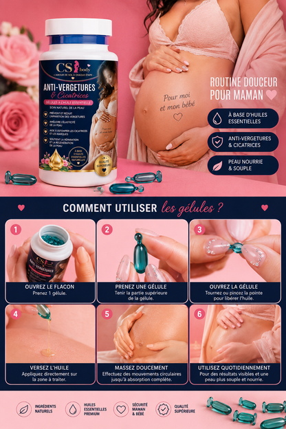 ANTI-VERGETURES & CICATRICES

Gélules à l’huile essentielle