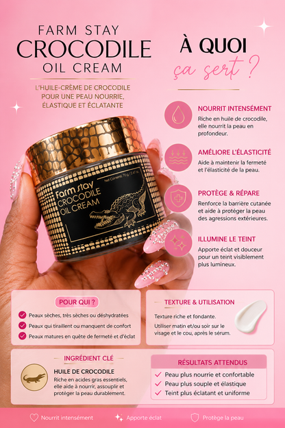FarmStay – Crocodile Oil Cream 70 grammes