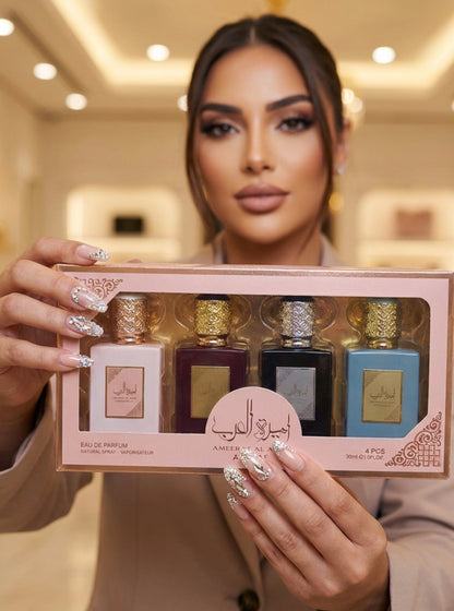 Coffret Parfum Ameerat Al Arab – ASDAAF (4 x 30 ml)
