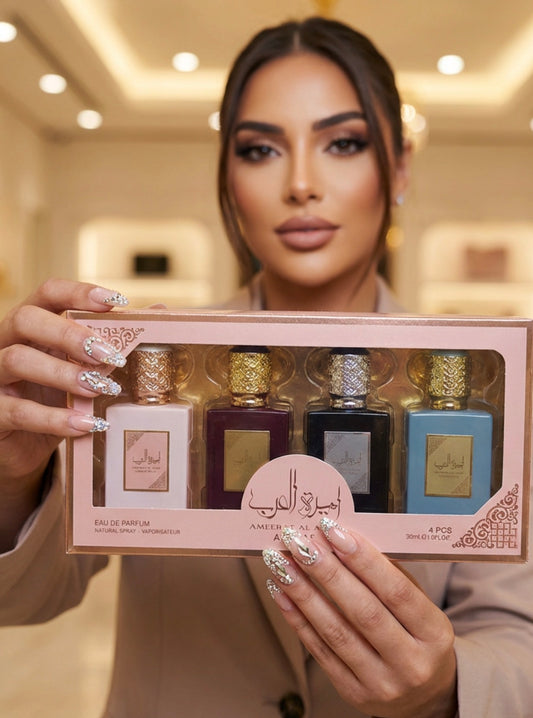 Coffret Parfum Ameerat Al Arab – ASDAAF (4 x 30 ml)