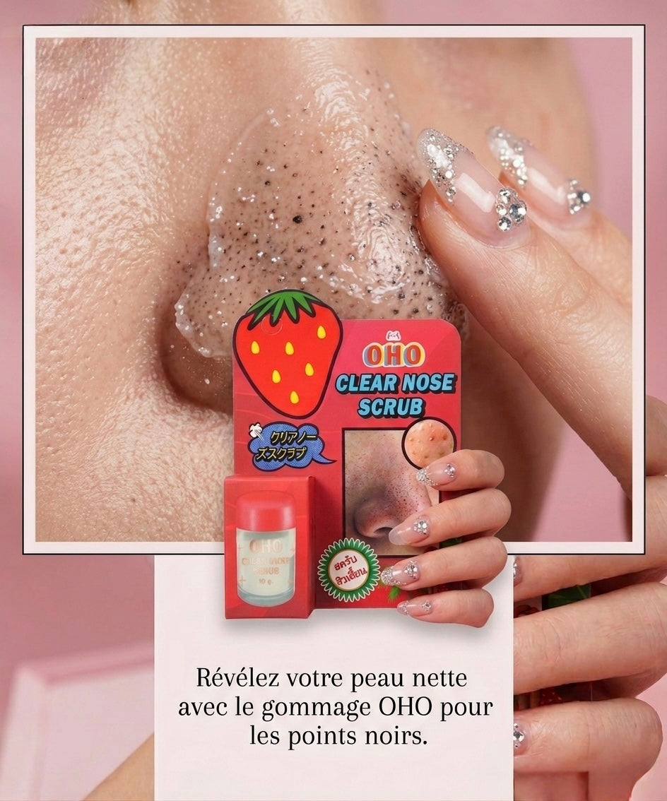 ✨ OHO Clear Nose Scrub – Élimine les points noirs