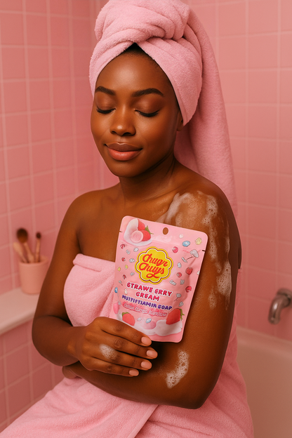 CHUPA CHUPS – STRAWBERRY CREAM MULTIVITAMIN SOAP