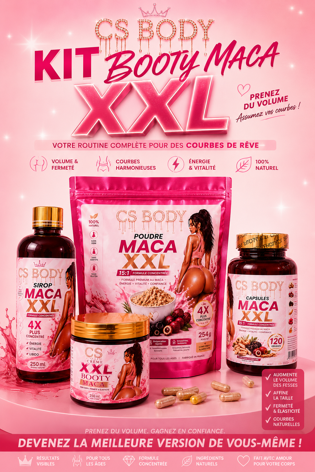 KIT MACA XL BOOTY