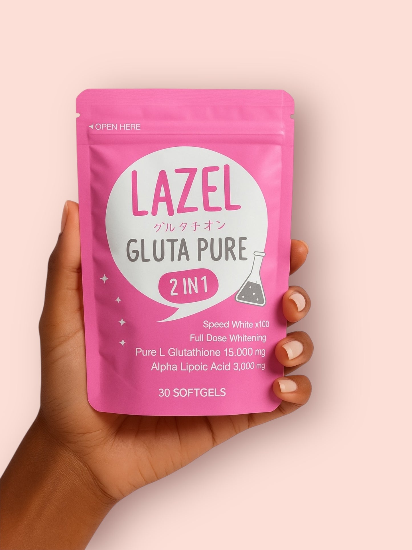 Lazel Gluta Pure complément alimentaire 2 en 1