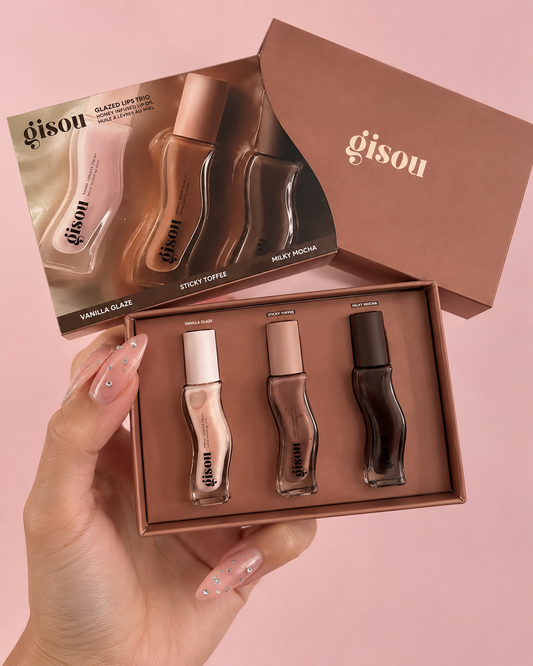 Gisou Glazed Lips Trio - Coffret Huiles à Lèvres au Miel