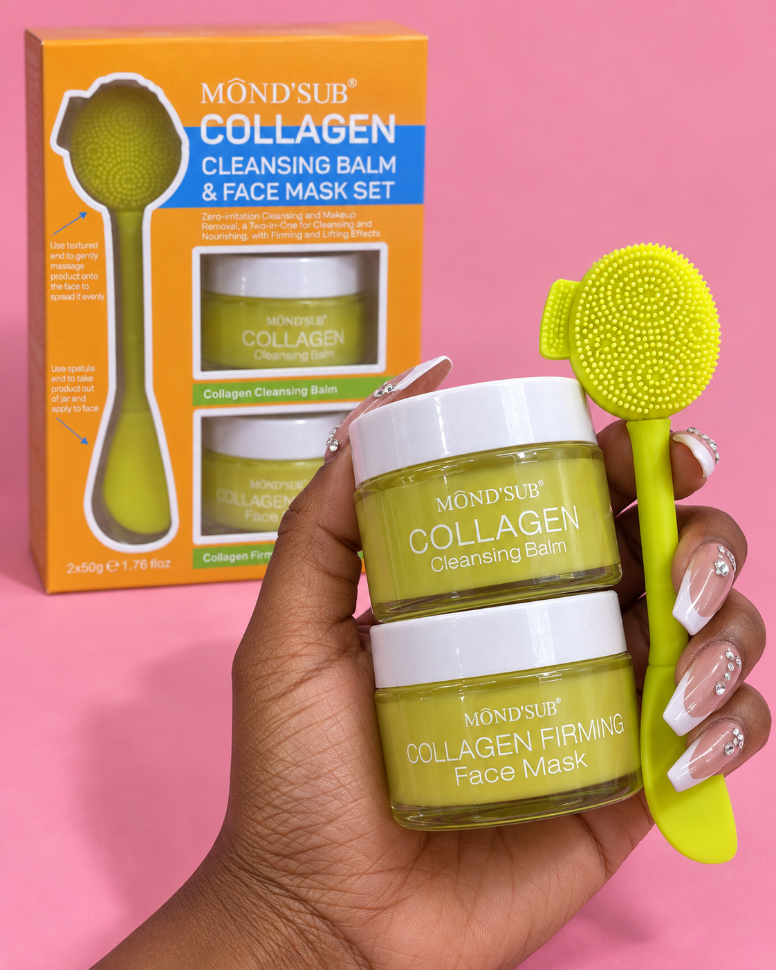 Kit soin coreen Some By Mi Super Matcha - Gel nettoyant, Tonique, Sérum et Masque argile