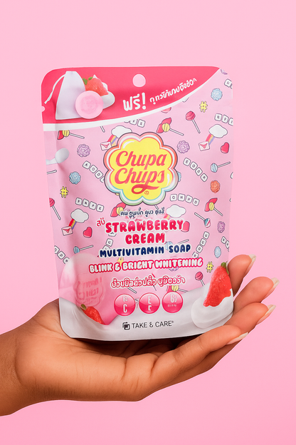 CHUPA CHUPS – STRAWBERRY CREAM MULTIVITAMIN SOAP