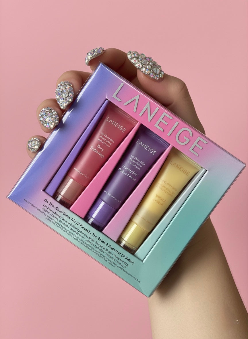 Laneige – On-The-Glow Lip Balm Trio