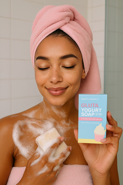 GLUTA YOGURT SOAP – Savon Éclaircissant & Nourrissant au Yaourt et Miel