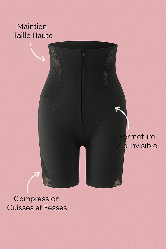 Gaine Sculptante Haute Compression - Taille Haute & Finition Dentelle