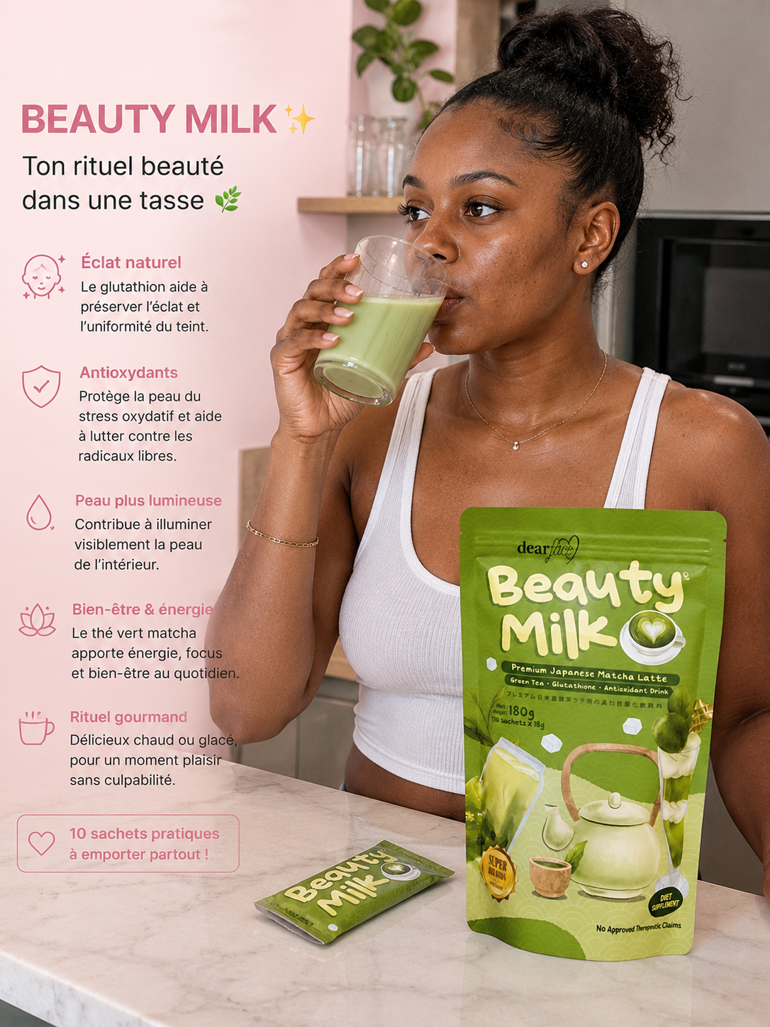 Beauty Milk Premium Japanese Matcha Latte